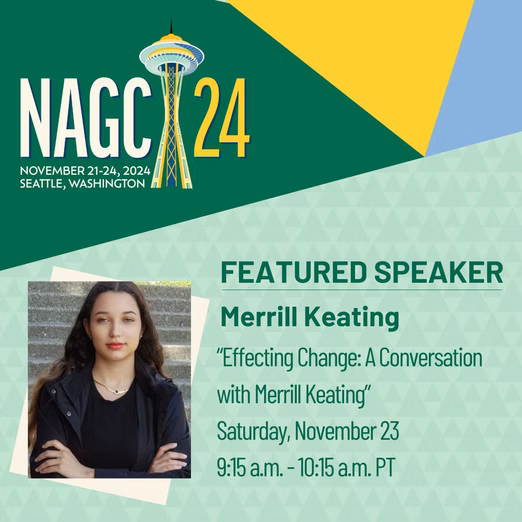 Merrill Keating speaking